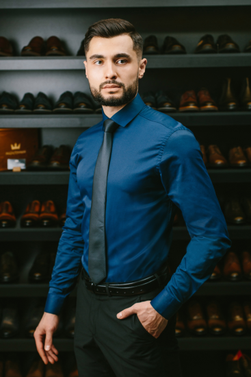 Рубашка Mazaltovman Синяя притал